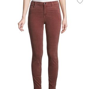 J Brand Maria High Rise Velvet Jeans
